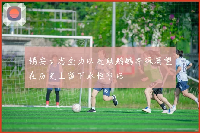 锡安立志全力以赴助鹈鹕夺冠渴望在历史上留下永恒印记